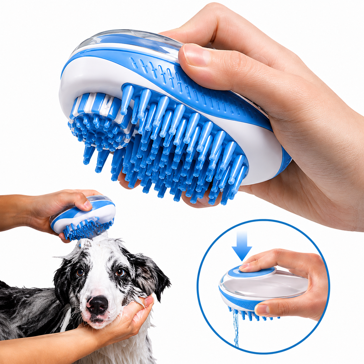 brosse de bain pour chien