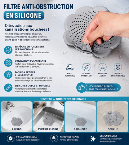Filtre anti-obstruction
