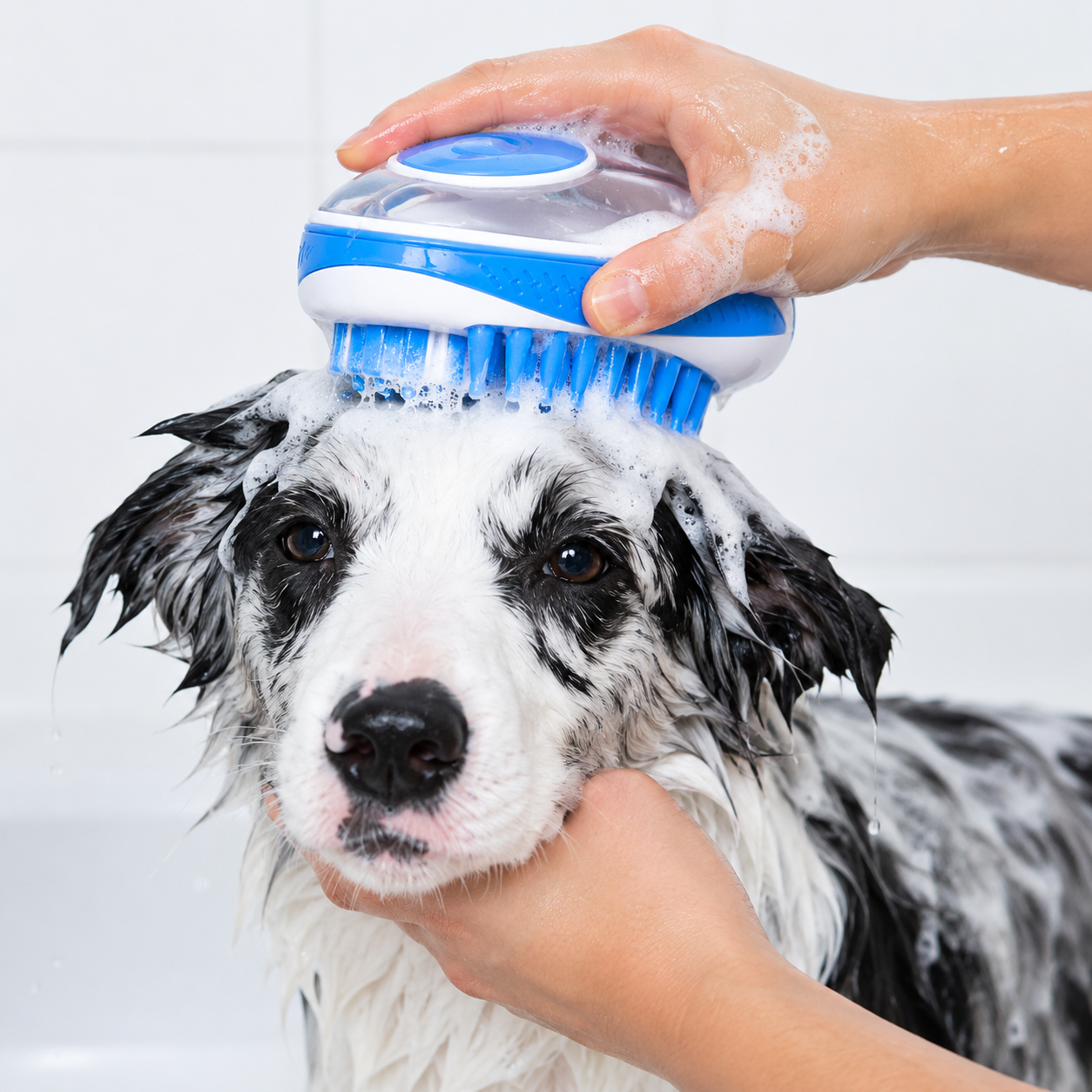 brosse de bain pour chien