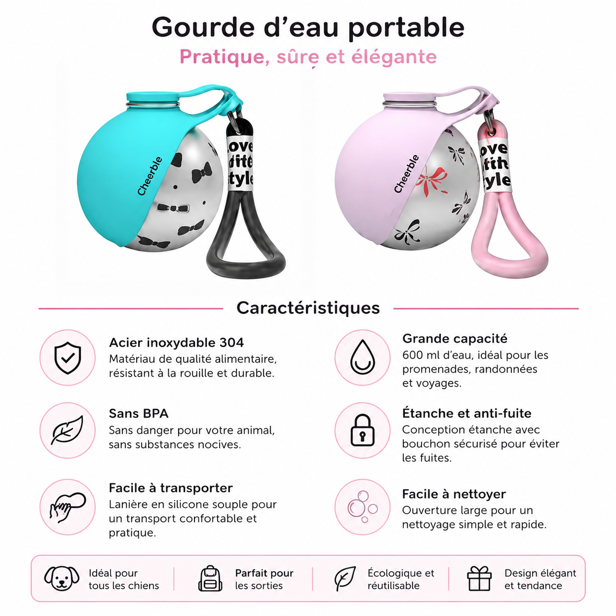 goude d`eau portable