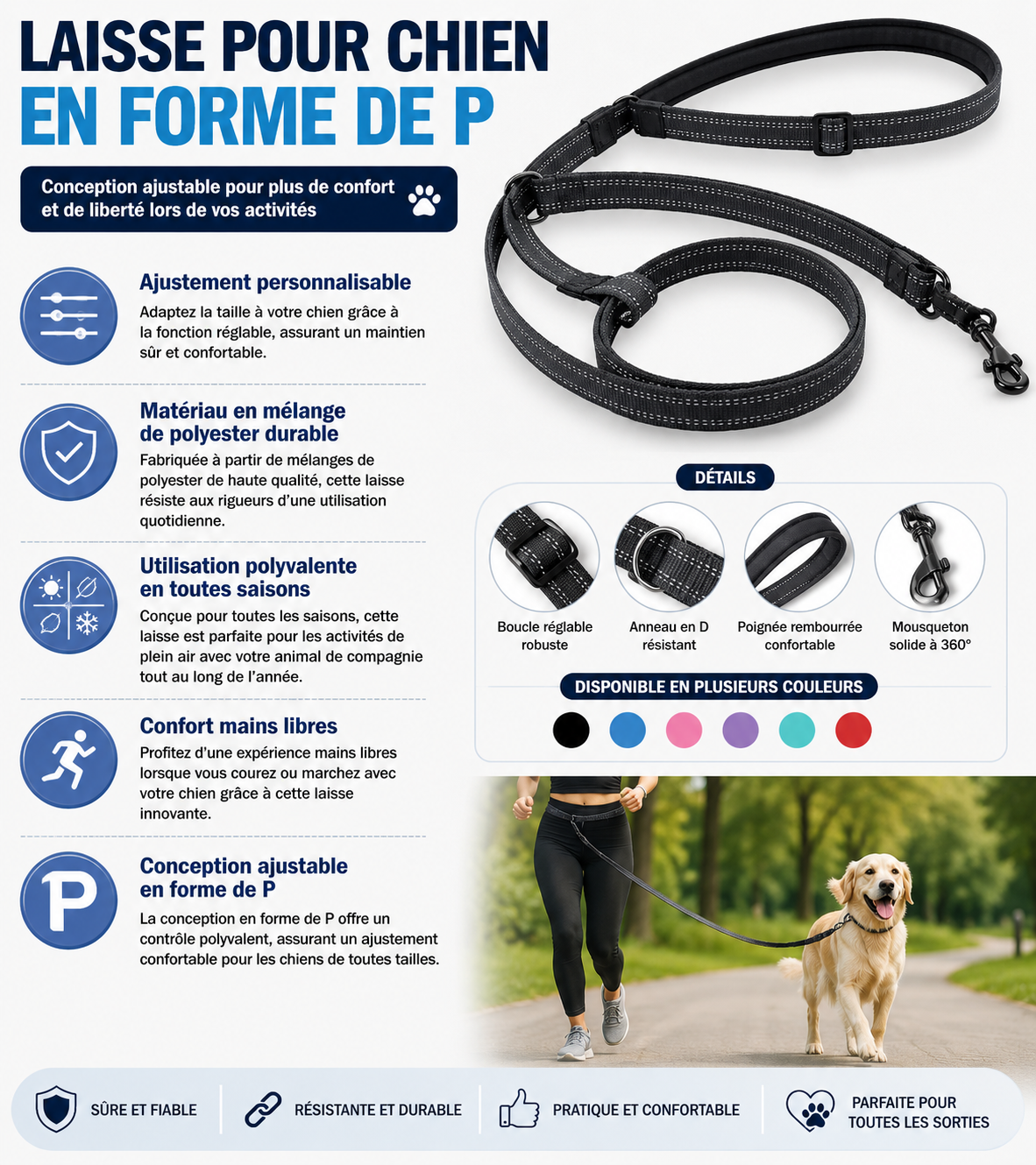 laisse mains libres