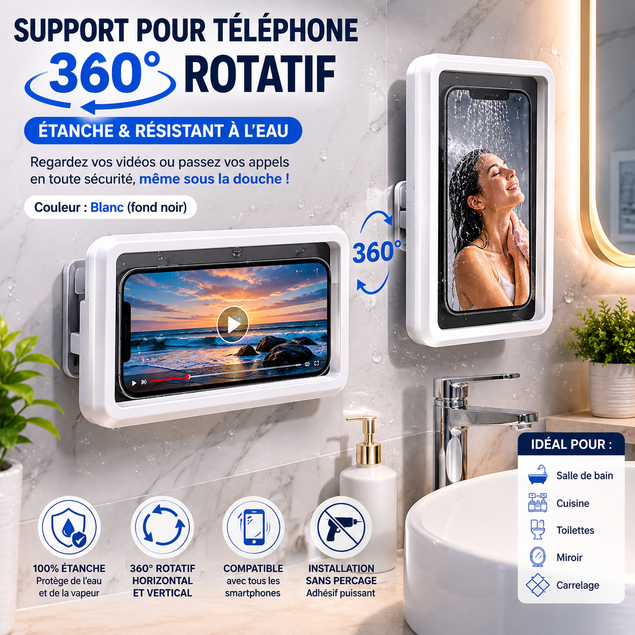 support de telephone impermeable: waterproof